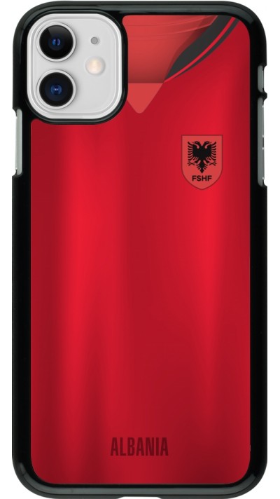 Coque iPhone 11 - Maillot de football Albanie personnalisable