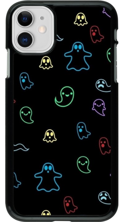 Coque iPhone 11 - Halloween 2024 colorful ghosts