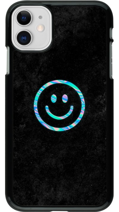 Coque iPhone 11 - Happy smiley irisé