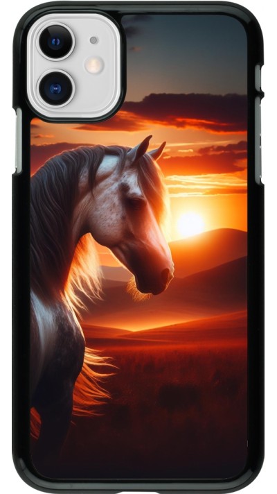 Coque iPhone 11 - Majestic Sunset Horse