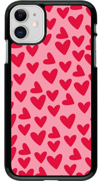 Coque iPhone 11 - Mom 2024 petits coeurs