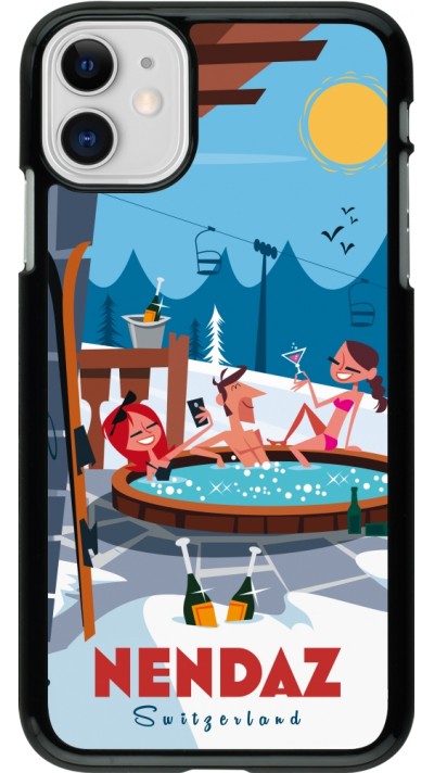 Coque iPhone 11 - Nendaz Mountain Jacuzzi