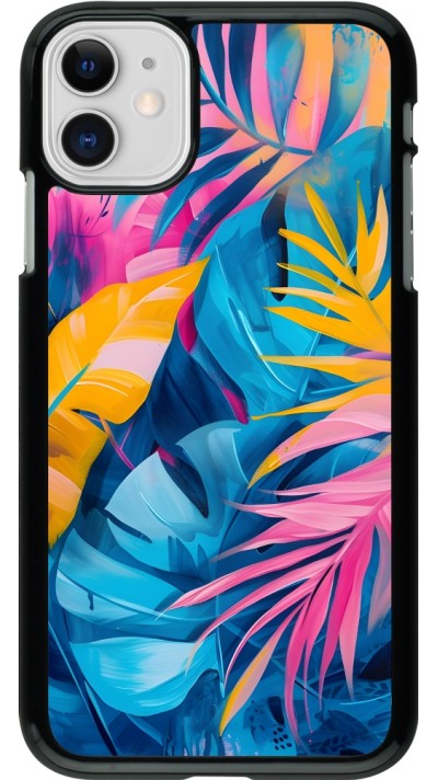 Coque iPhone 11 - Palms Blue