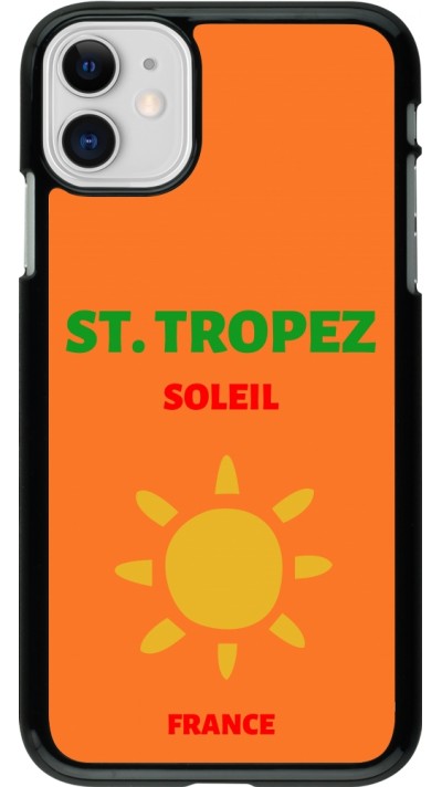 Coque iPhone 11 - Pop Summer Destination St-Tropez