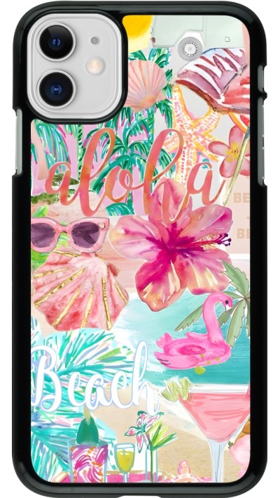 Coque iPhone 11 - Preppy Collage Aloha