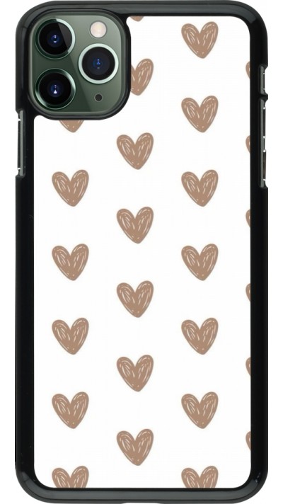 Coque iPhone 11 Pro Max - Autumn 2024 brown hearts