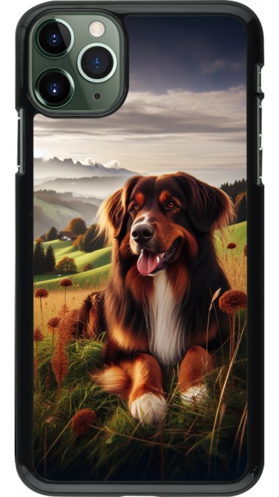 Coque iPhone 11 Pro Max - Chien Campagne Suisse