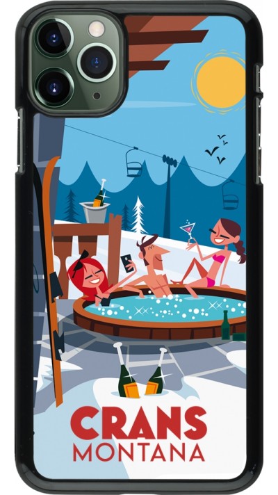 Coque iPhone 11 Pro Max - Crans-Montana Mountain Jacuzzi