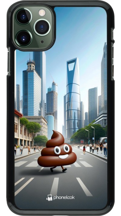 iPhone 11 Pro Max Case Hülle - Kackhaufen Emoji Spaziergang
