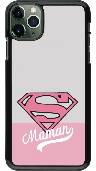 Coque iPhone 11 Pro Max - Mom 2024 Super hero maman