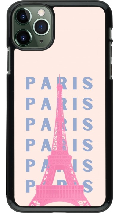 Coque iPhone 11 Pro Max - Paris Pink Print