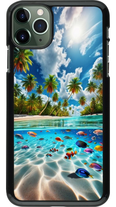 Coque iPhone 11 Pro Max - Plage Paradis