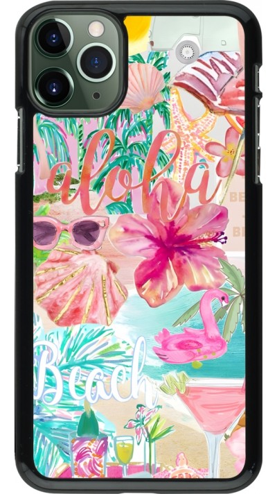 Coque iPhone 11 Pro Max - Preppy Collage Aloha