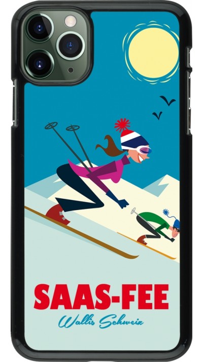 Coque iPhone 11 Pro Max - Saas-Fee Ski Downhill