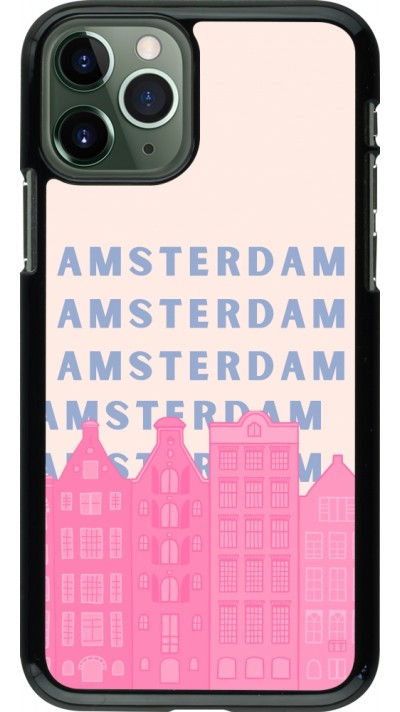 Coque iPhone 11 Pro - Amsterdam Pink Print