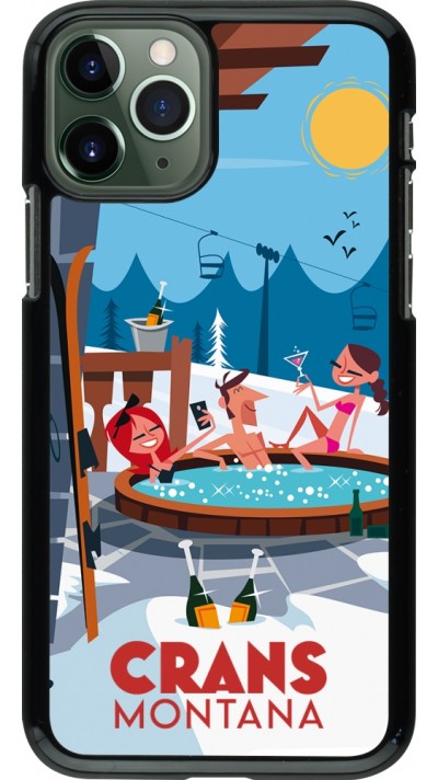 Coque iPhone 11 Pro - Crans-Montana Mountain Jacuzzi