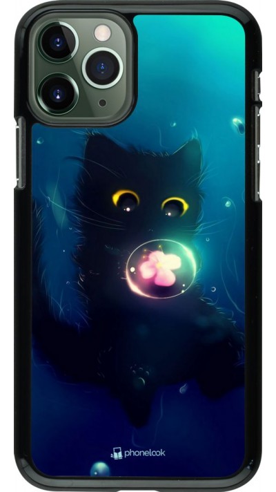 Coque iPhone 11 Pro - Cute Cat Bubble