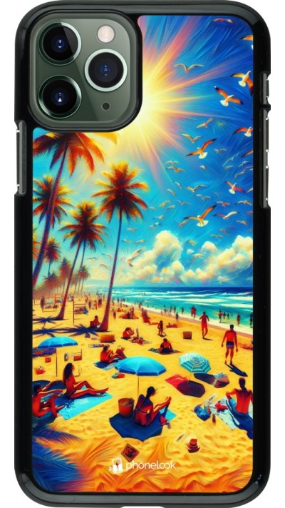 Coque iPhone 11 Pro - Été Paradis Paint