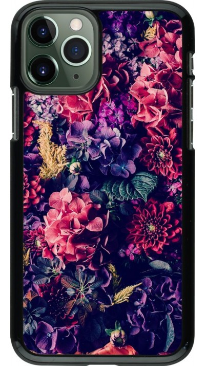 Coque iPhone 11 Pro - Flowers Dark