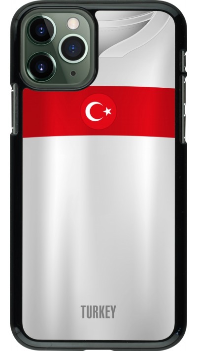 Coque iPhone 11 Pro - Maillot de football Turquie personnalisable