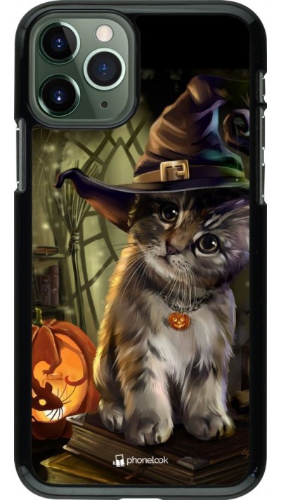 Coque iPhone 11 Pro - Halloween 21 Witch cat