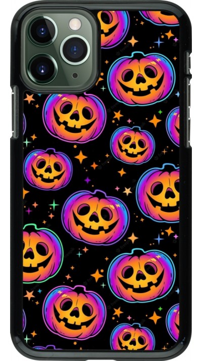 Coque iPhone 11 Pro - Halloween 2024 rainbow pumpkins