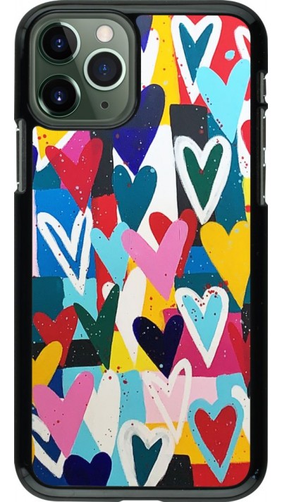 Coque iPhone 11 Pro - Joyful Hearts