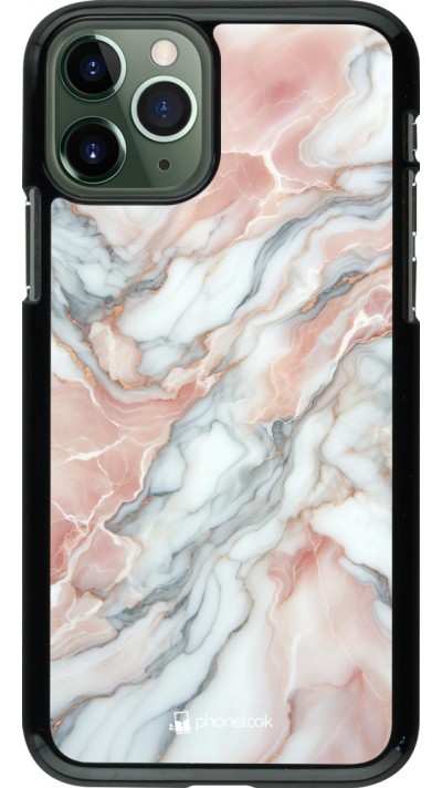 Coque iPhone 11 Pro - Marbre Rose Lumineux