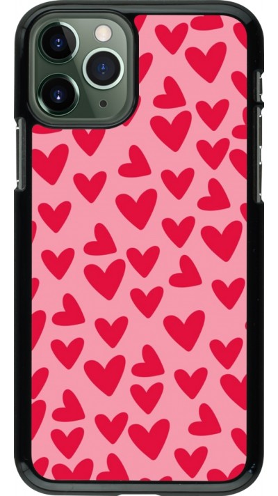 Coque iPhone 11 Pro - Mom 2024 petits coeurs