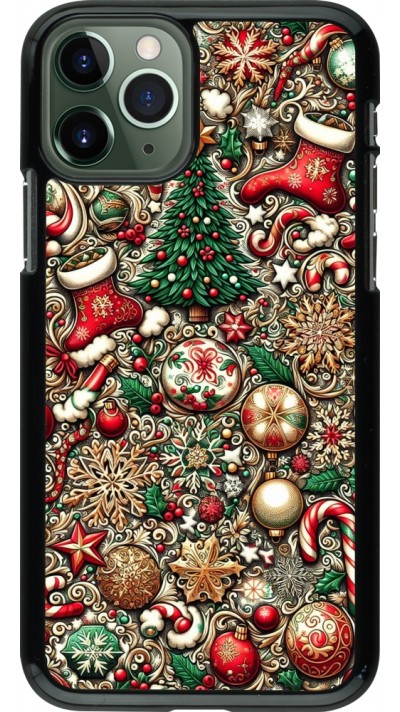 Coque iPhone 11 Pro - Noël 2023 micro pattern