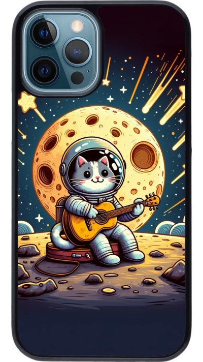 Coque iPhone 12 / 12 Pro - AstroCat RockLune