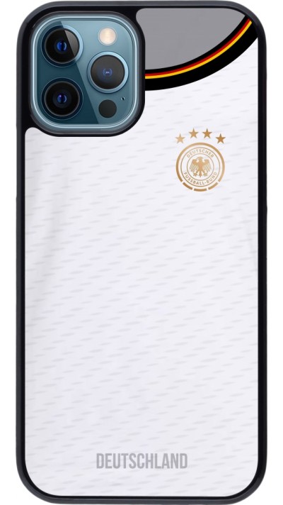 Coque iPhone 12 / 12 Pro - Maillot de football Allemagne 2022 personnalisable
