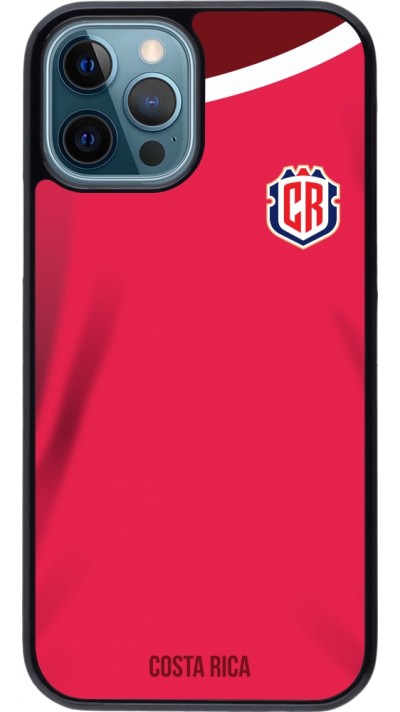 Coque iPhone 12 / 12 Pro - Maillot de football Costa Rica 2022 personnalisable