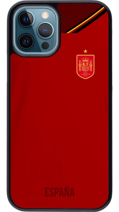 Coque iPhone 12 / 12 Pro - Maillot de football Espagne 2022 personnalisable