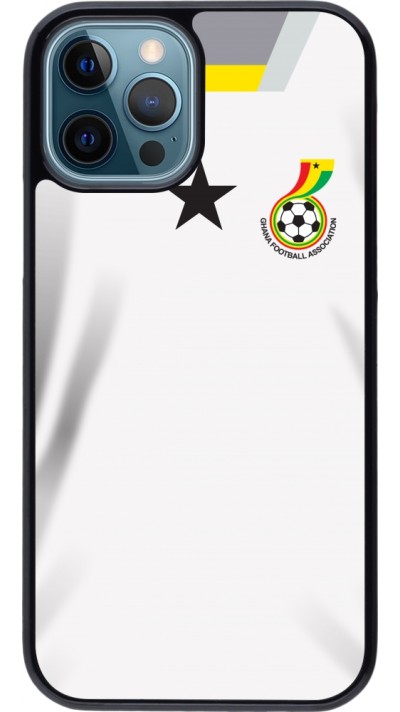 Coque iPhone 12 / 12 Pro - Maillot de football Ghana 2022 personnalisable