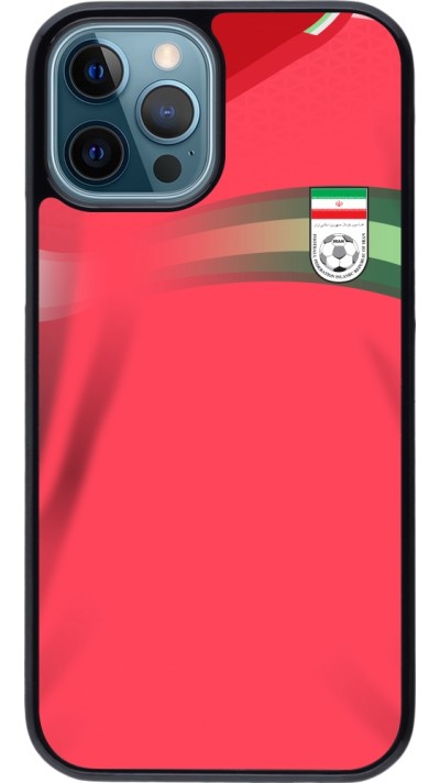Coque iPhone 12 / 12 Pro - Maillot de football Iran 2022 personnalisable
