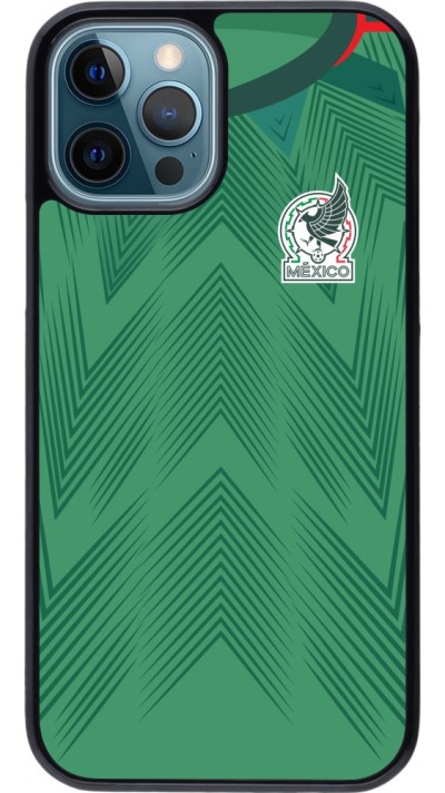 Coque iPhone 12 / 12 Pro - Maillot de football Mexique 2022 personnalisable