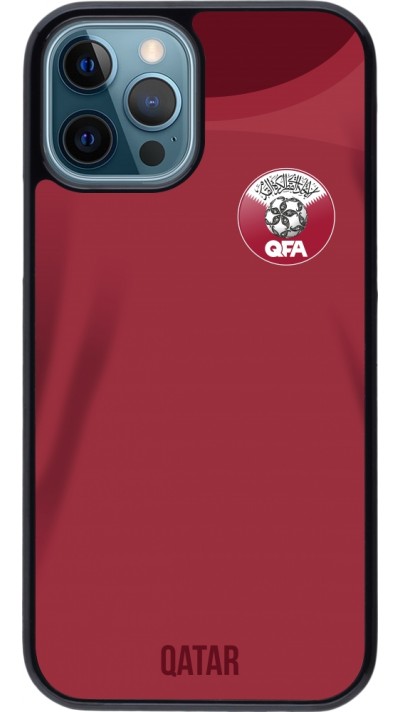 Coque iPhone 12 / 12 Pro - Maillot de football Qatar 2022 personnalisable