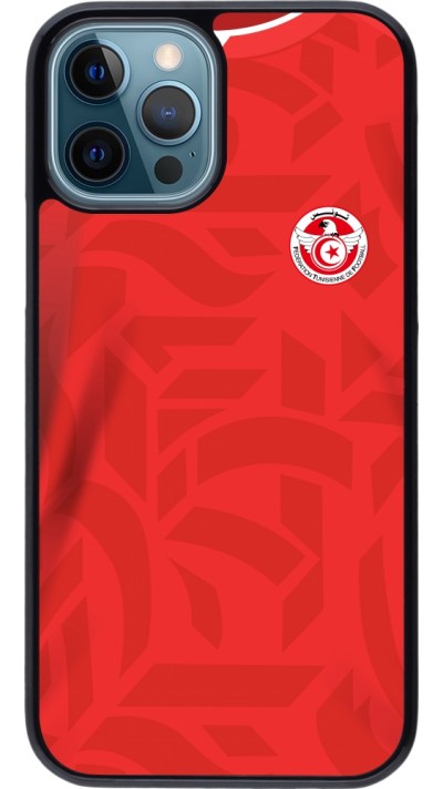 Coque iPhone 12 / 12 Pro - Maillot de football Tunisie 2022 personnalisable