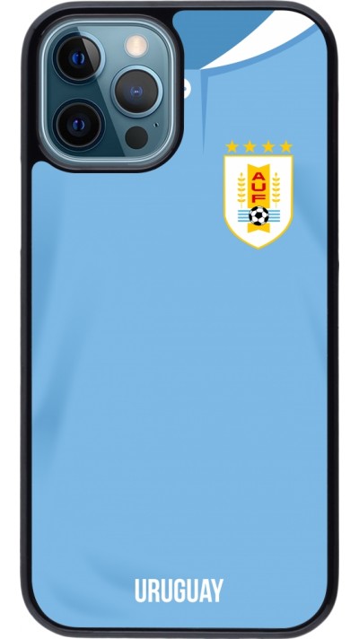 Coque iPhone 12 / 12 Pro - Maillot de football Uruguay 2022 personnalisable