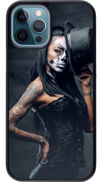 Coque iPhone 12 / 12 Pro - Halloween 22 Tattooed Girl