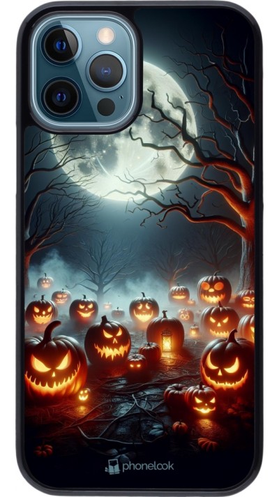 Coque iPhone 12 / 12 Pro - Halloween 2024 Many Pumpkins