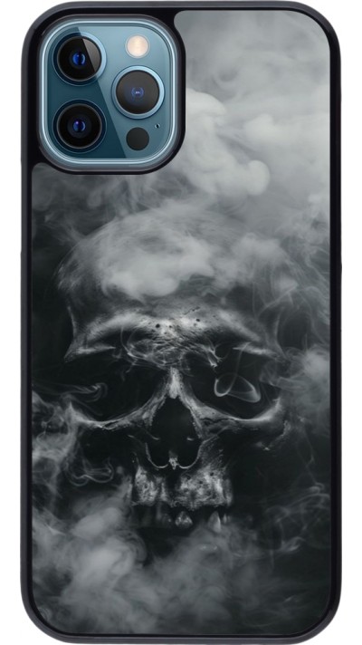 Coque iPhone 12 / 12 Pro - Halloween 2024 smoky skull