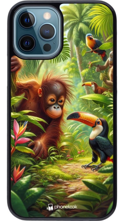 Coque iPhone 12 / 12 Pro - Jungle Tropicale Tayrona
