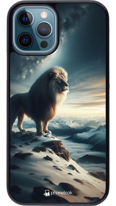 Coque iPhone 12 / 12 Pro - Le lion blanc