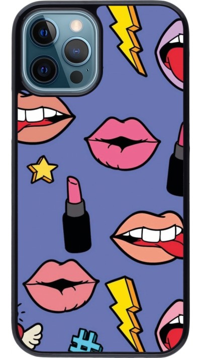 Coque iPhone 12 / 12 Pro - Lips and lipgloss