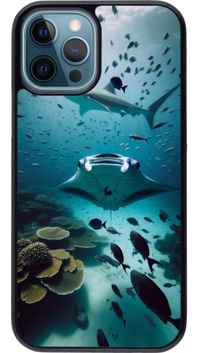 Coque iPhone 12 / 12 Pro - Manta Lagon Nettoyage