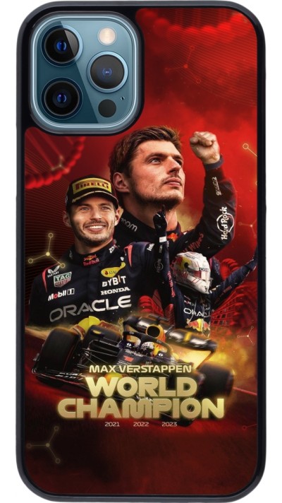Coque iPhone 12 / 12 Pro - Max Verstappen Champion 2023