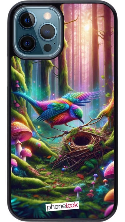 Coque iPhone 12 / 12 Pro - Oiseau Nid Forêt