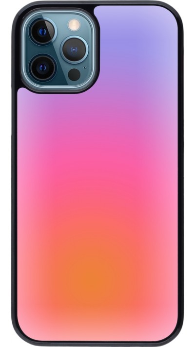 Coque iPhone 12 / 12 Pro - Orange Pink Blue Gradient
